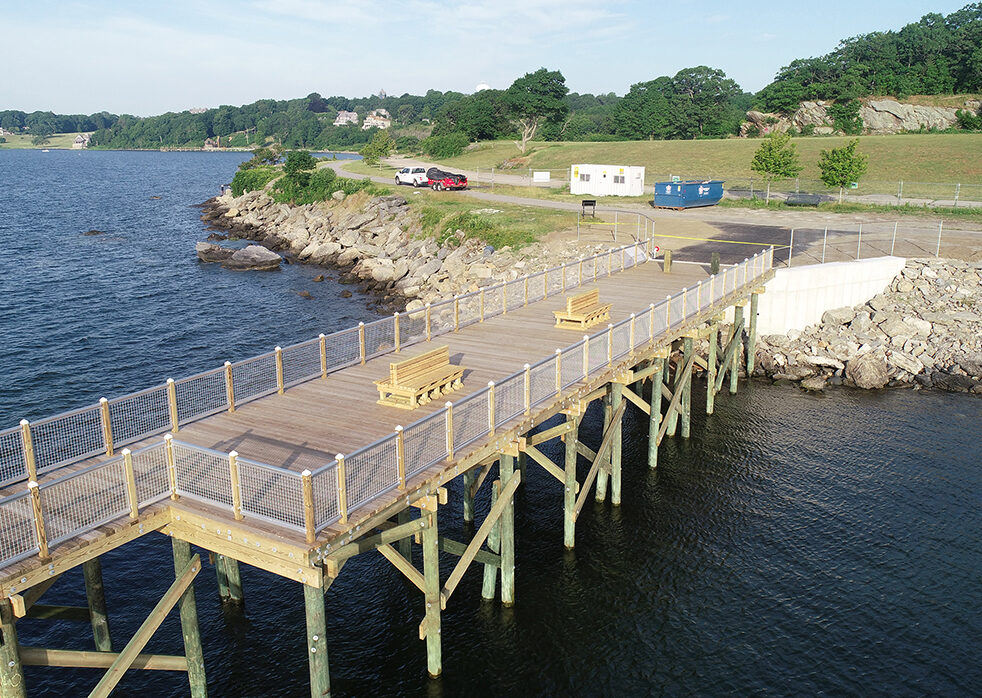 The Larry Mouradjian Fishing Pier, Located at Rocky Point State Park
