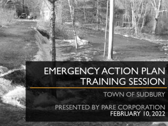 Sudbury Dam Emergency Action Plan Training